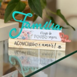 Enfeite Decorativo Família: Aconchego e Amor no Lar