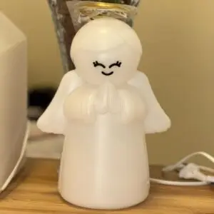 Luminária Anjo com Aureola Decorativa: Luz, Paz e Proteção no Lar