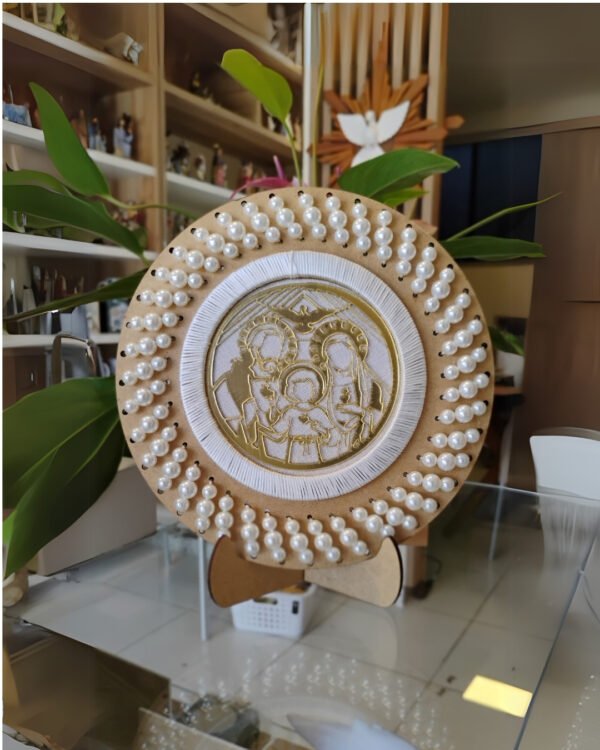 Mandala Sagrada Família com Pérolas | Proteção Familiar