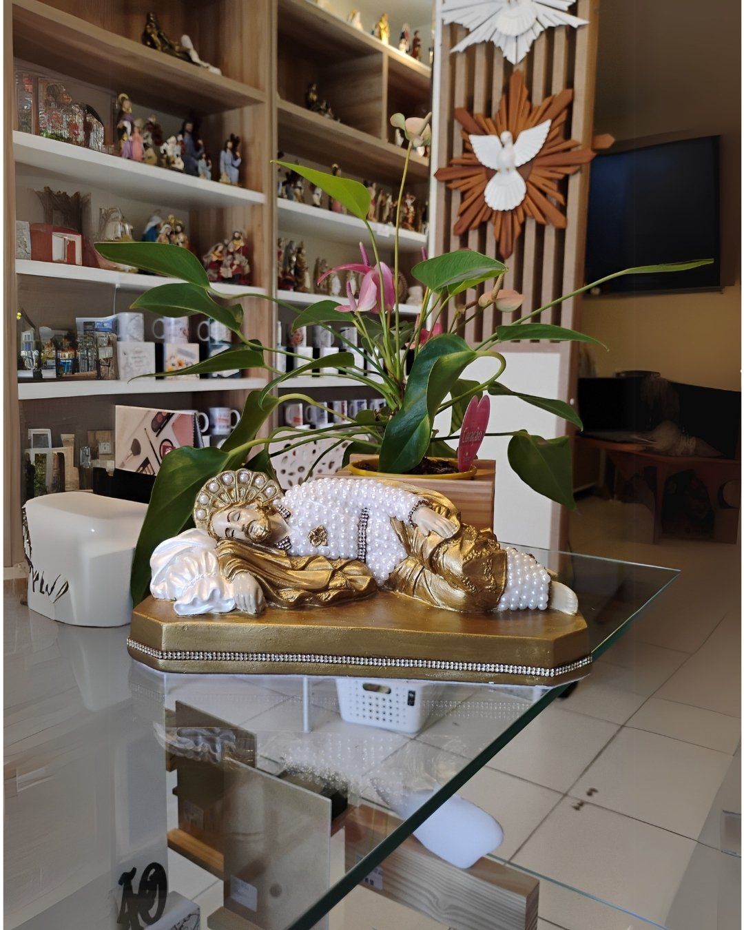 Imagem São José Dormindo em Gesso| Intercessão nas dificuldades