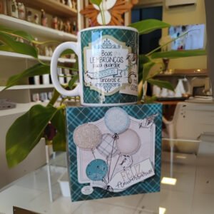 Caneca Decorada "Boas Lembranças" | Presente Criativo