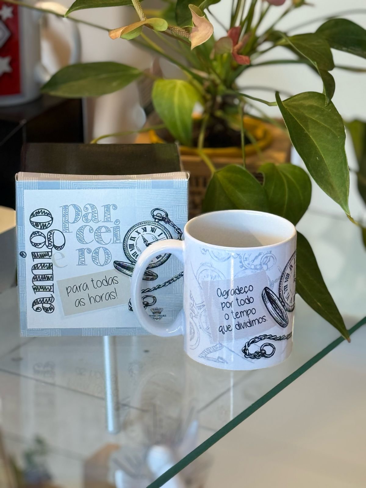 Caneca Dia dos Pais "Parceiro para Todas as Horas" | Mãe de Deus Aju