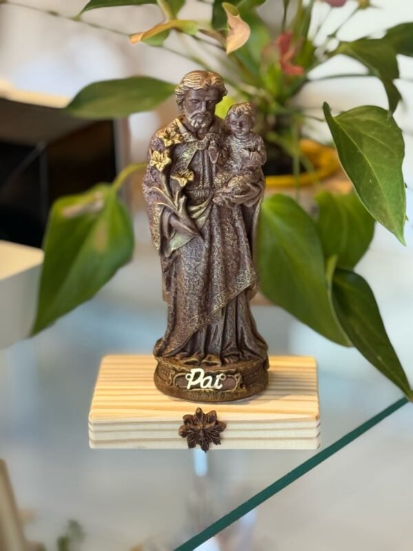 Imagem de São José com Menino Jesus "Pai" | Presente Dia dos Pais Católico