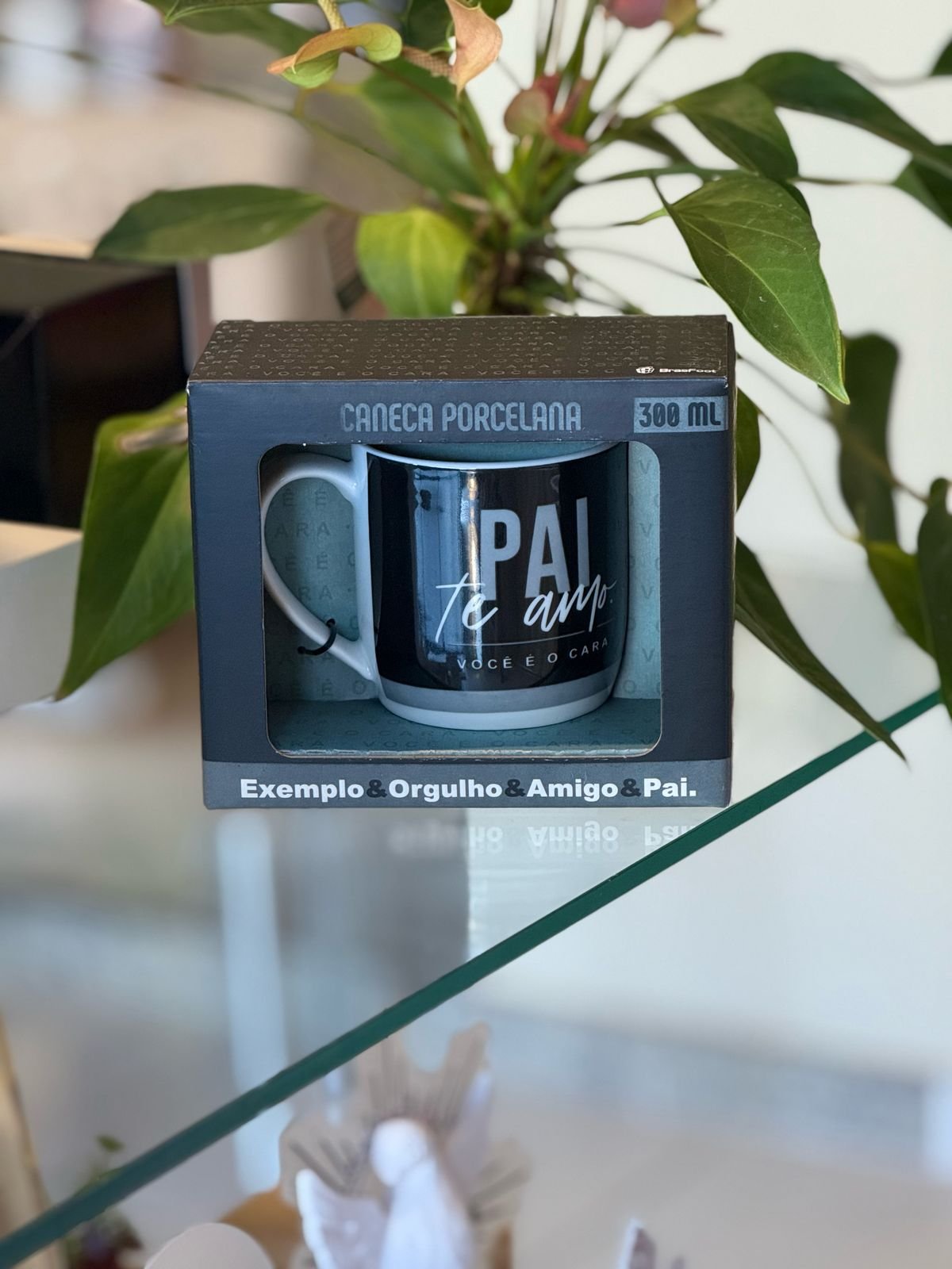 Caneca de Porcelana "Pai, Te Amo, Você é o Cara" 300ml | Mãe de Deus Aju