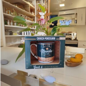 Caneca "Você é Inspiração" 300ml | Inspire o Mundo | Mãe de Deus Aju